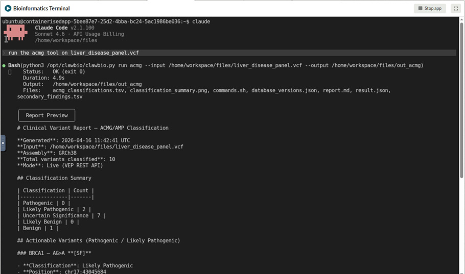 Bioinformatics Terminal