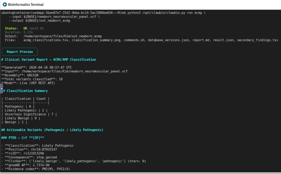 Bioinformatics Terminal